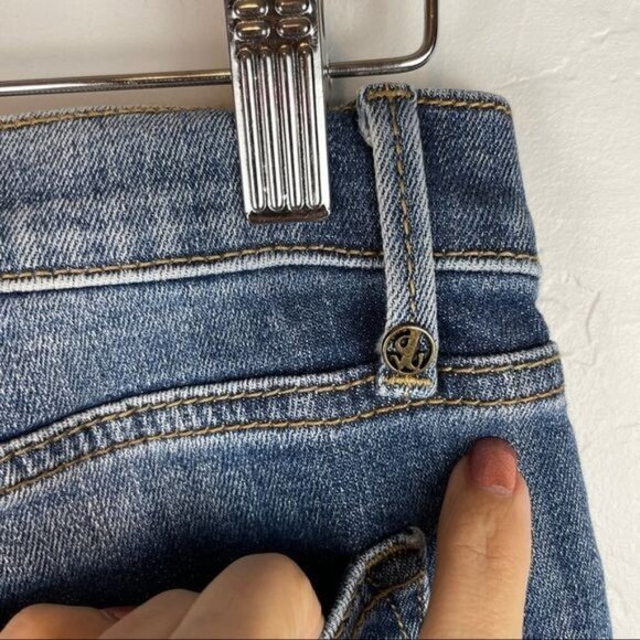 Driftwood Amelia Skraight Crop Classic Fit Frayed Step Hem Ankle Length Jeans 26 - Picture 7 of 8